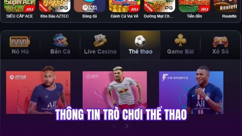 Thông tin trò chơi thể thao